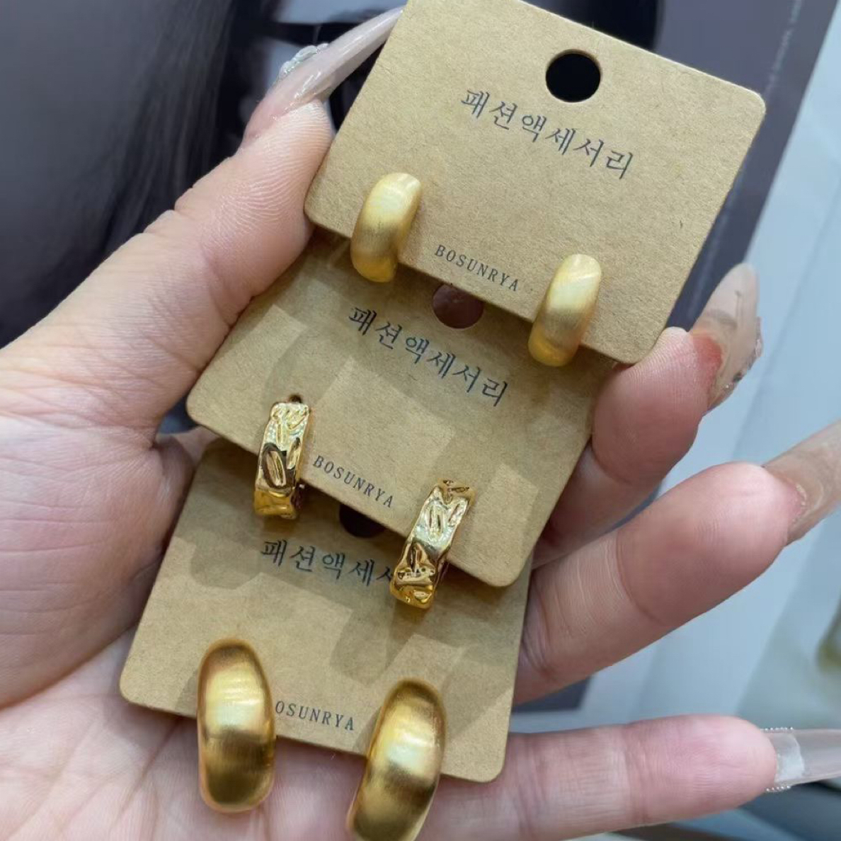 铜合金仿珍珠耳饰 韩饰时尚饰品铜合金