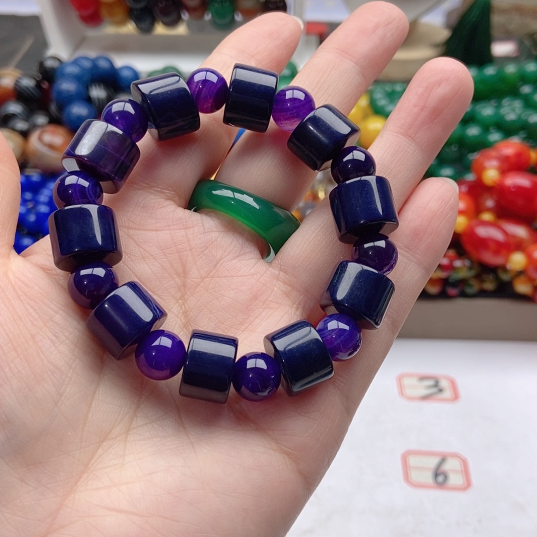 【闪购商品】玛瑙/玉髓手链未镶嵌简*.