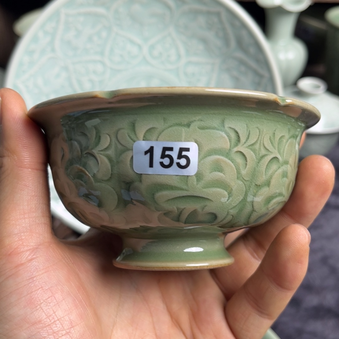 瓷手工斜楞 杯子 155 号