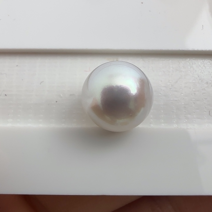 裸珠未镶嵌海水珍珠天然澳白珍珠10.2-10.3 不鉴赏 可定制