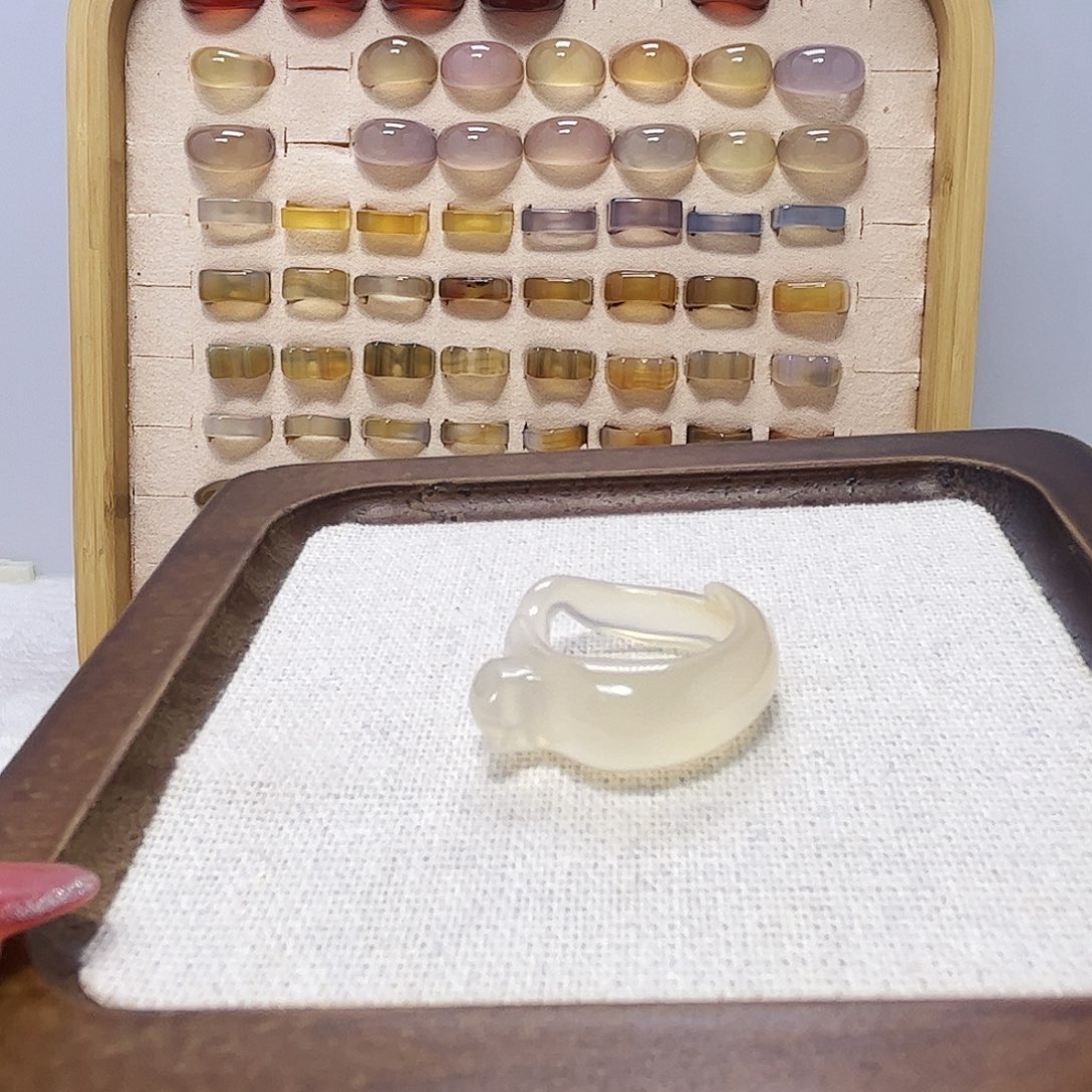 玛瑙/玉髓未镶嵌戒指521港16