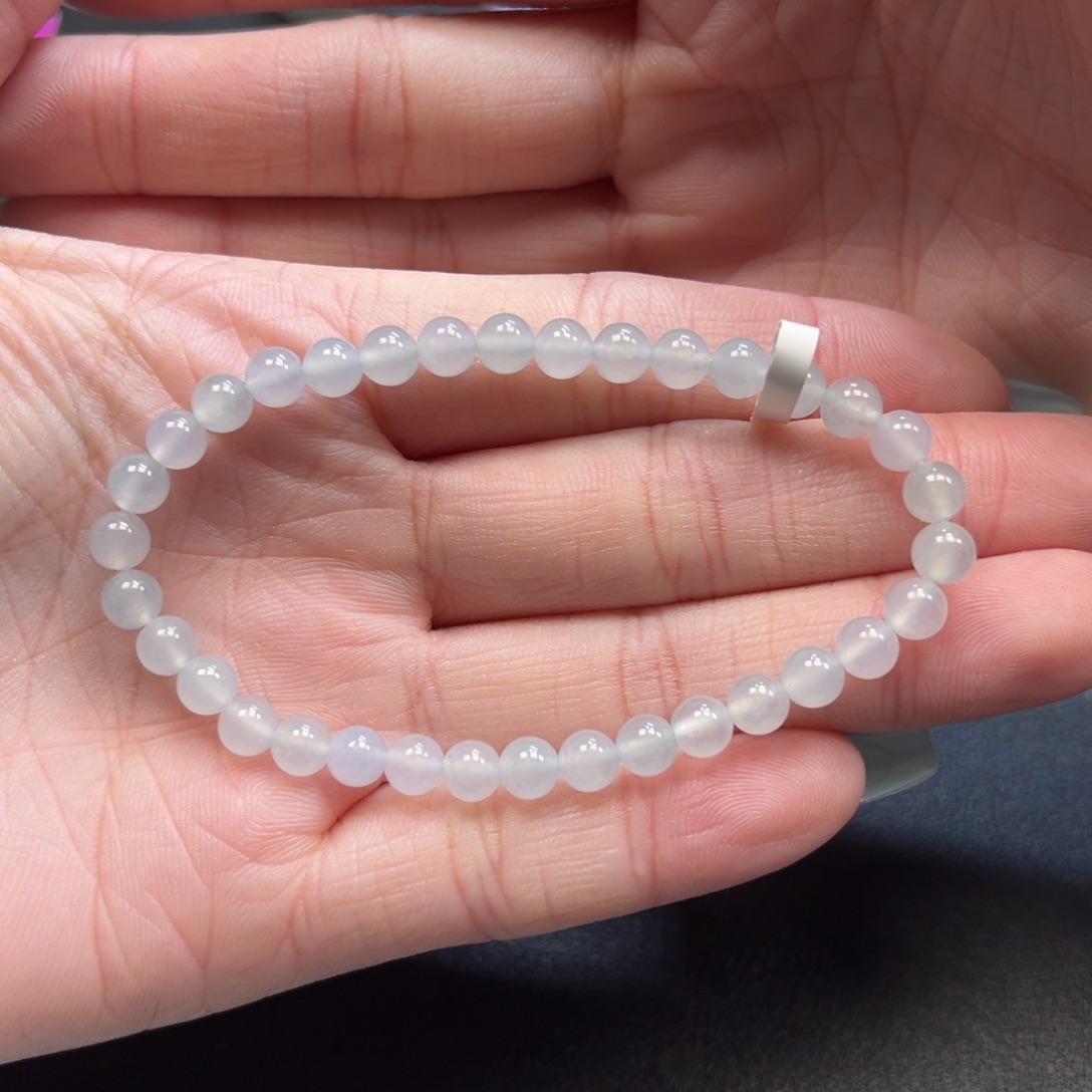 翡翠未镶嵌手串缅甸翡翠卡4.9