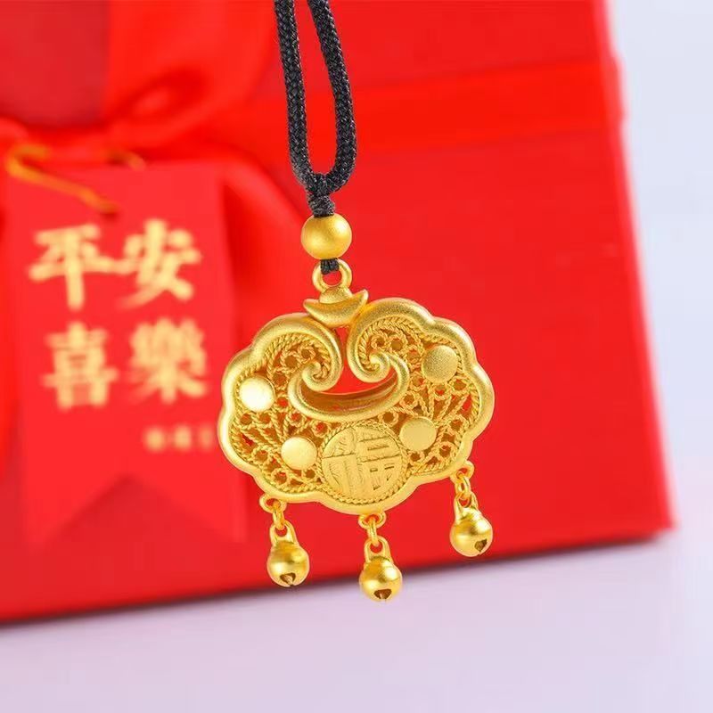 合金吊坠 合金吊坠  平安锁吊坠女款时尚精美不掉色
