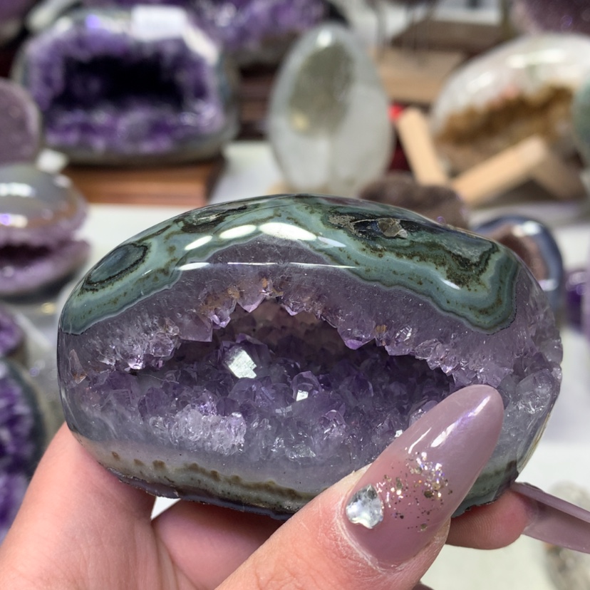 【闪购商品】紫晶摆件未镶嵌许*天然紫水晶