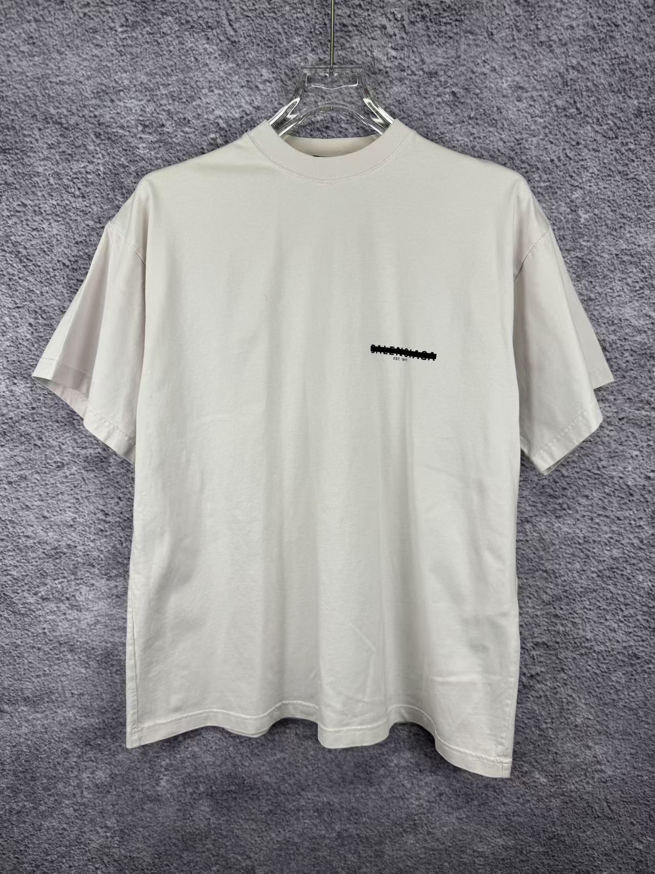 99新 Balenciaga/巴黎世家 删除线LOGO短袖/1码/NR0050