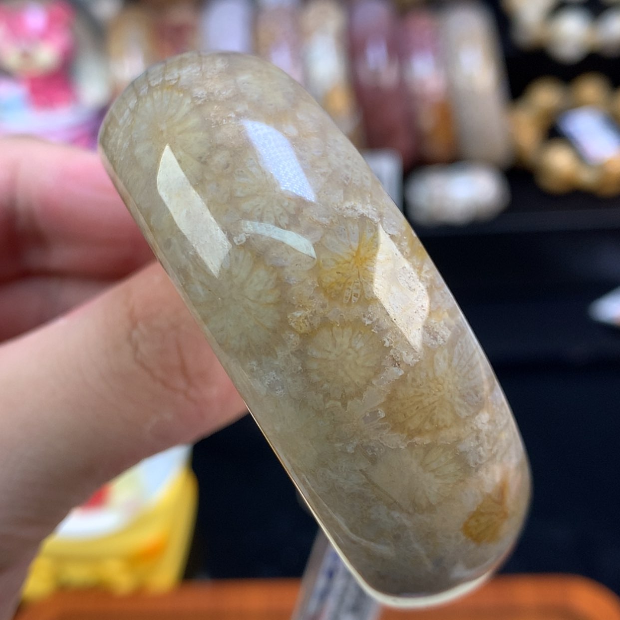 【闪购商品】颈饰未镶嵌硅化珊瑚（珊瑚玉）38号51.3圈大花花