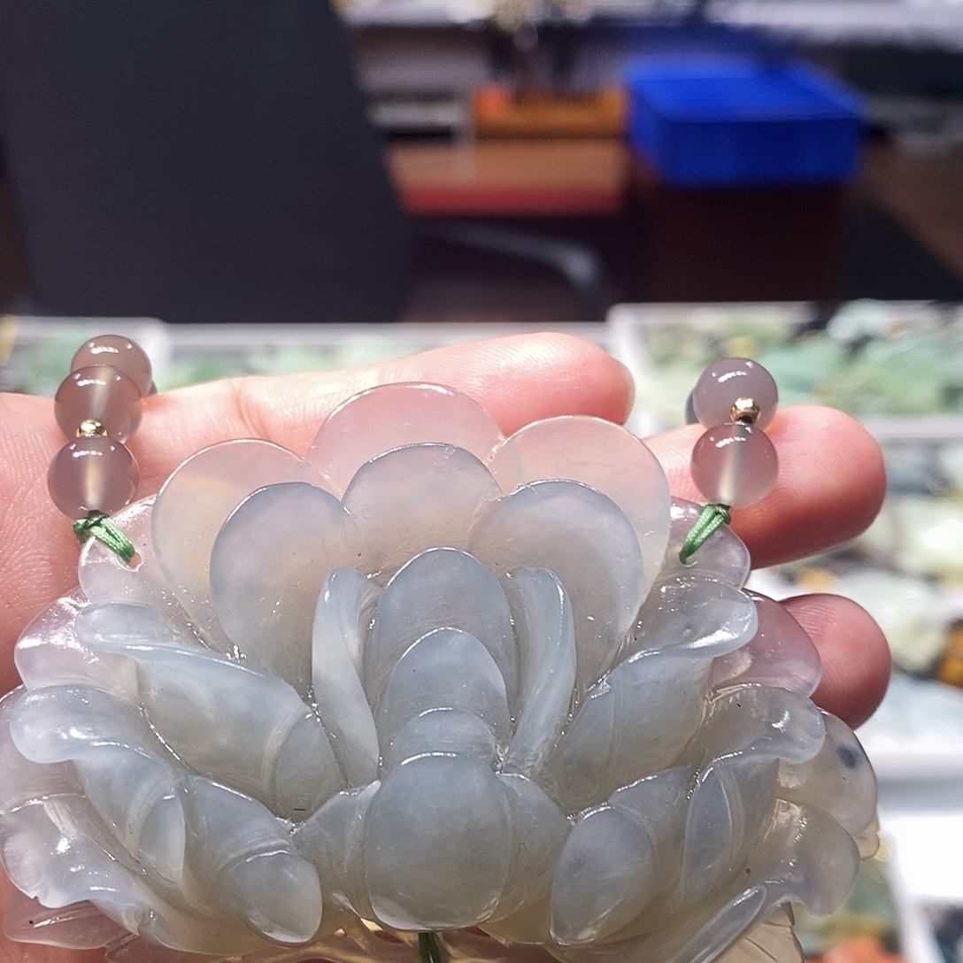 未镶嵌岫玉毛衣链