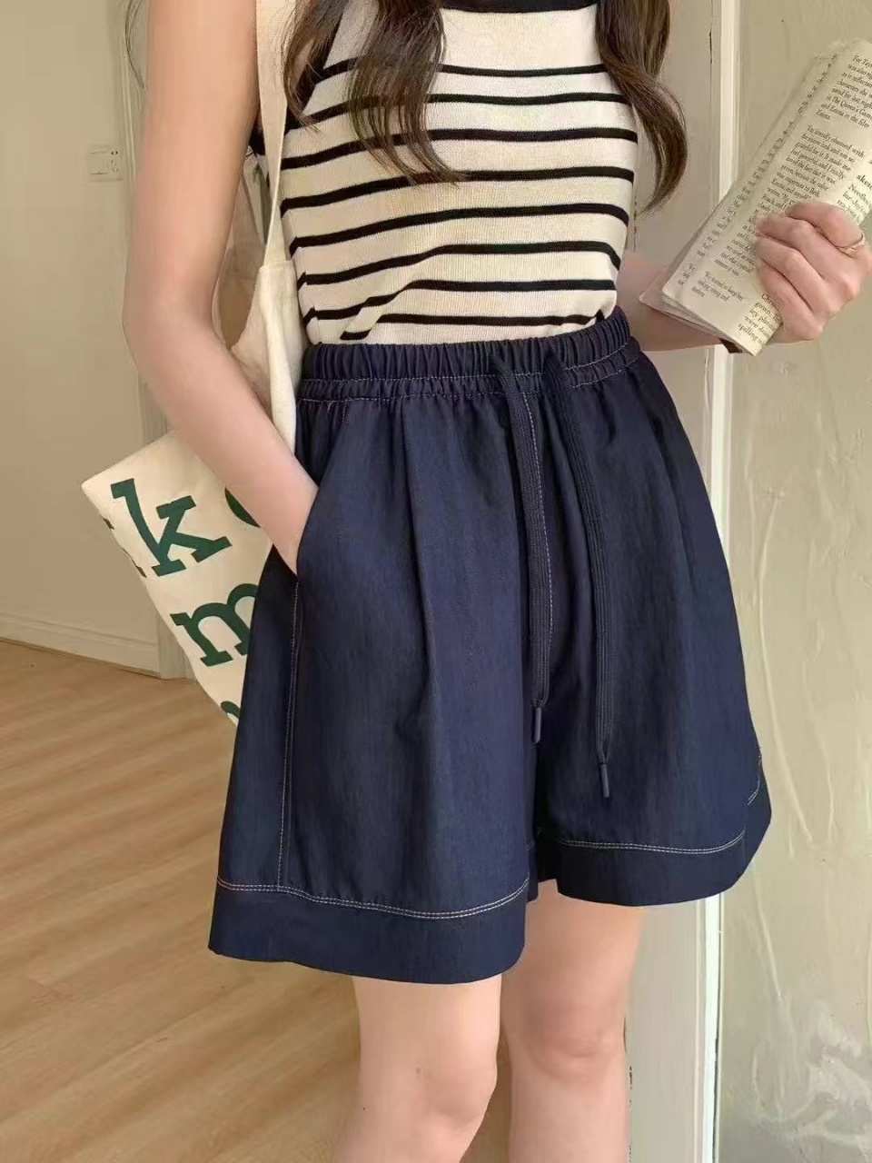 8027款#牛仔海洋短裤