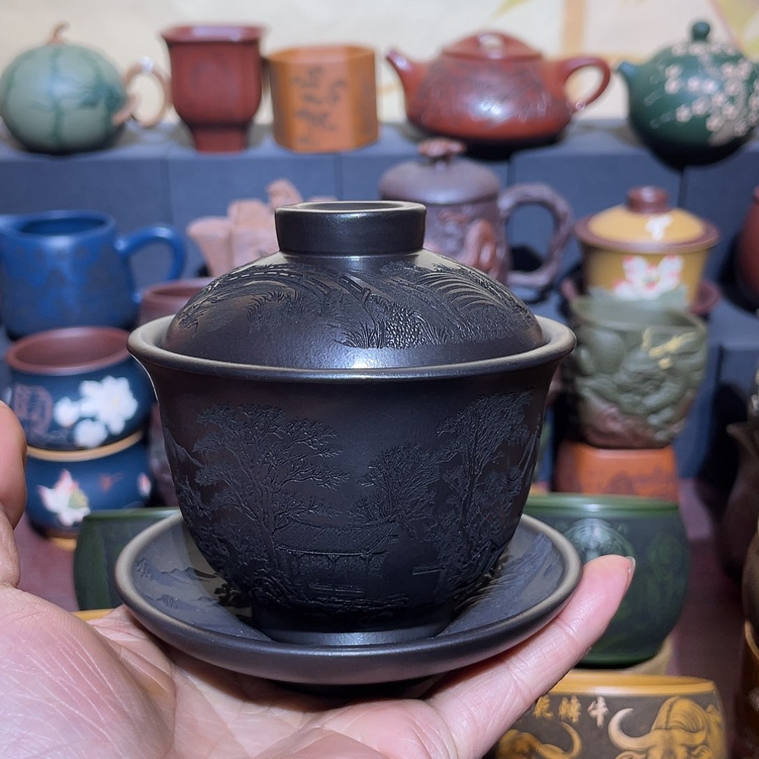 原矿紫砂手工主人杯