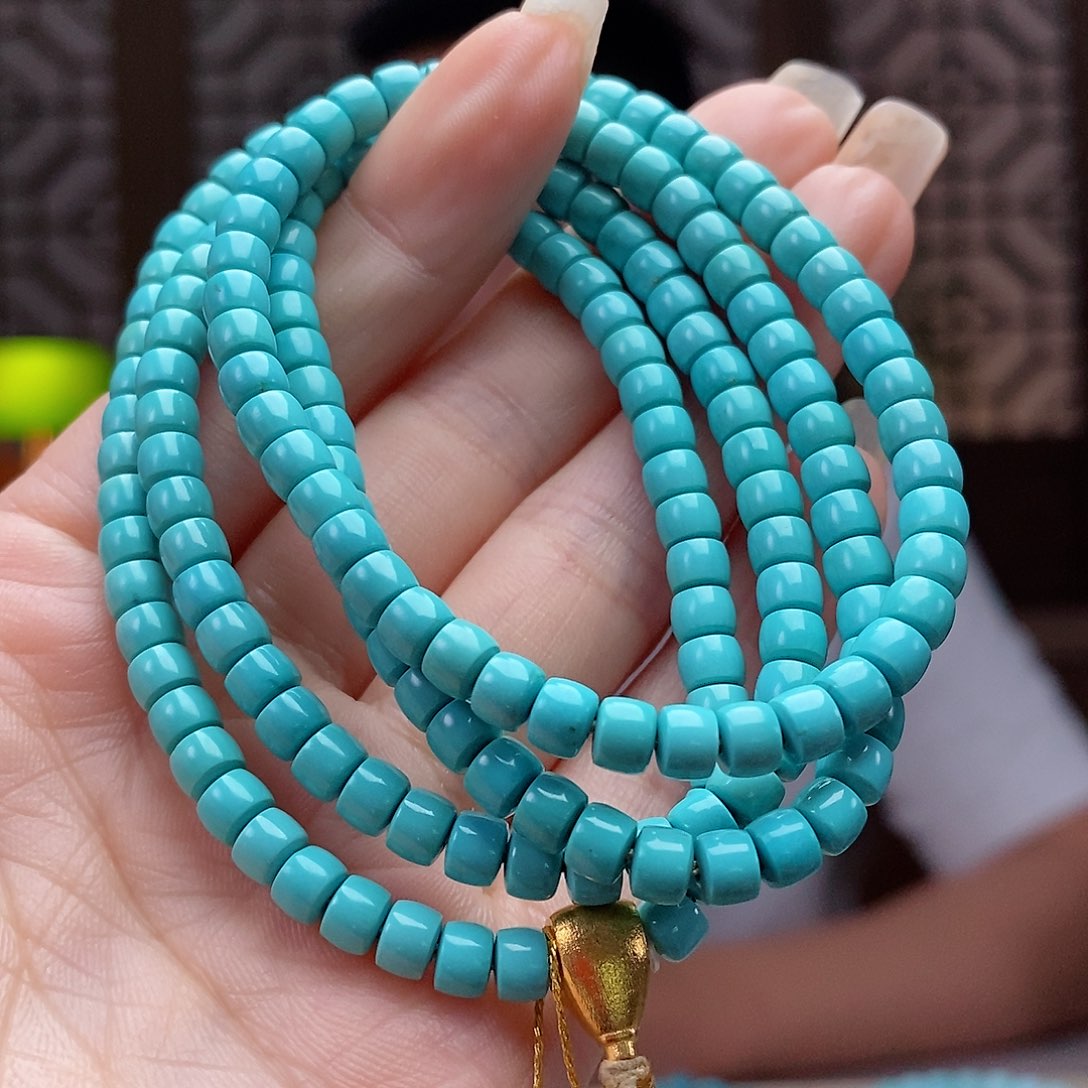 18K金镶嵌绿松石珠宝奇石