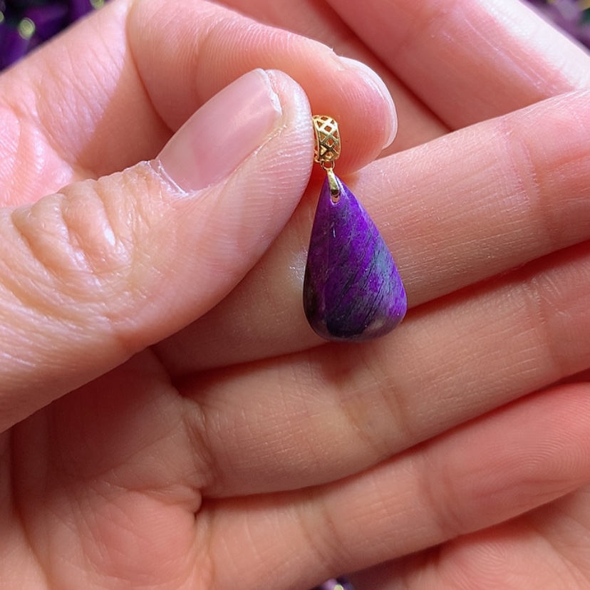 【闪购商品】苏纪石（舒俱来）吊坠18K金镶嵌