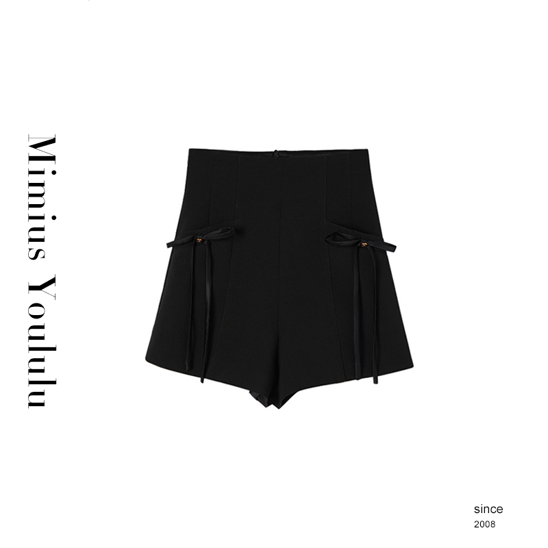 【mimius】肉肉【裤queen Ⅰ代】高腰蝴蝶结装饰短裤 D01065