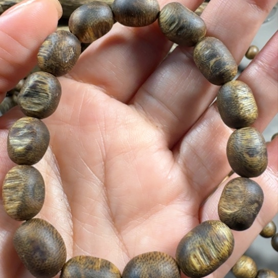 沉香手串悠*奇楠绿奇留疤单圈6.9g