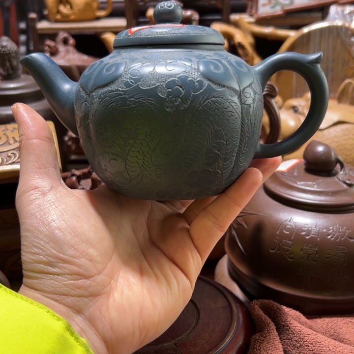茶壶紫砂紫砂壶收藏起来了！