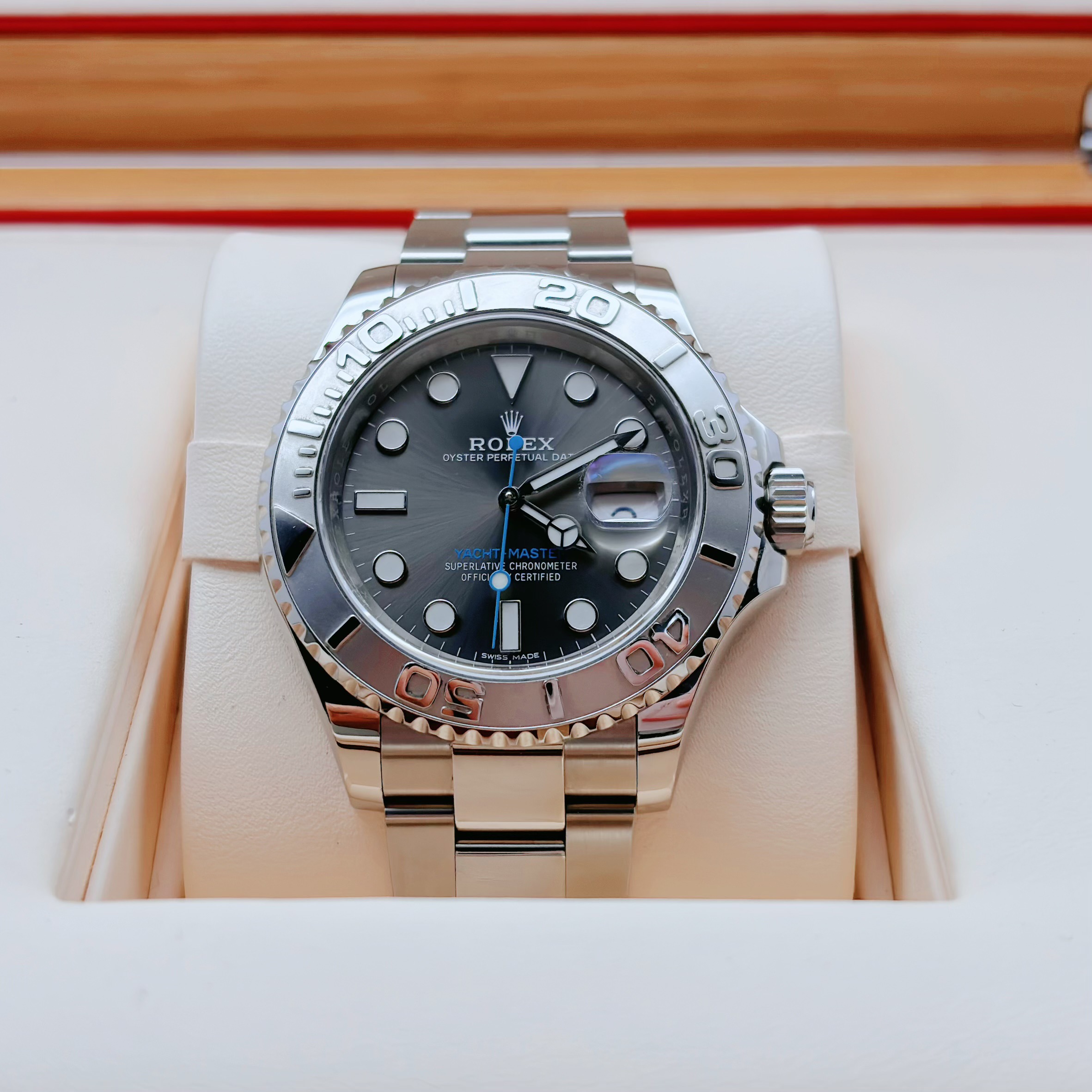99新 Rolex/劳力士 游艇/自动机械/40MM/铂金钢/公价90100