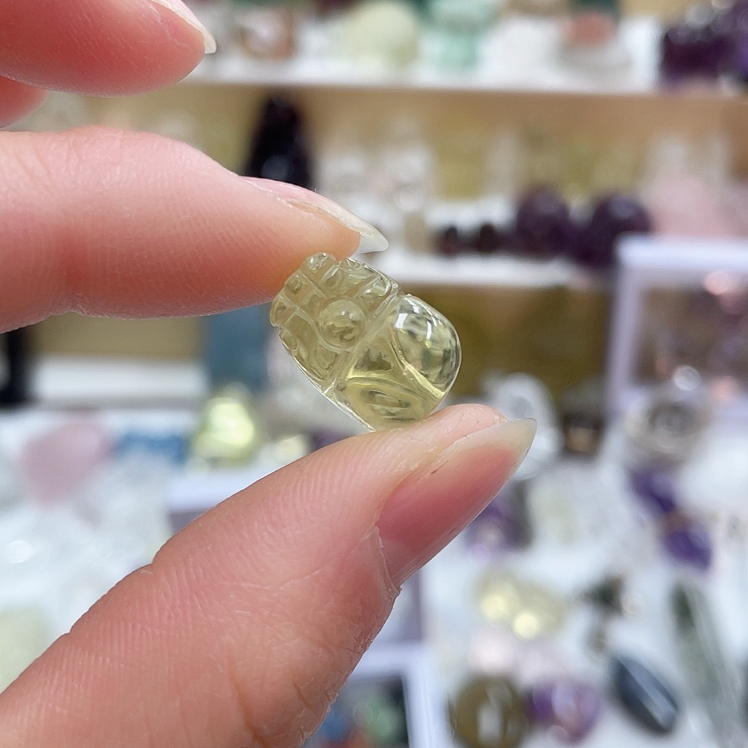 黄晶珠宝半成品未镶嵌7127