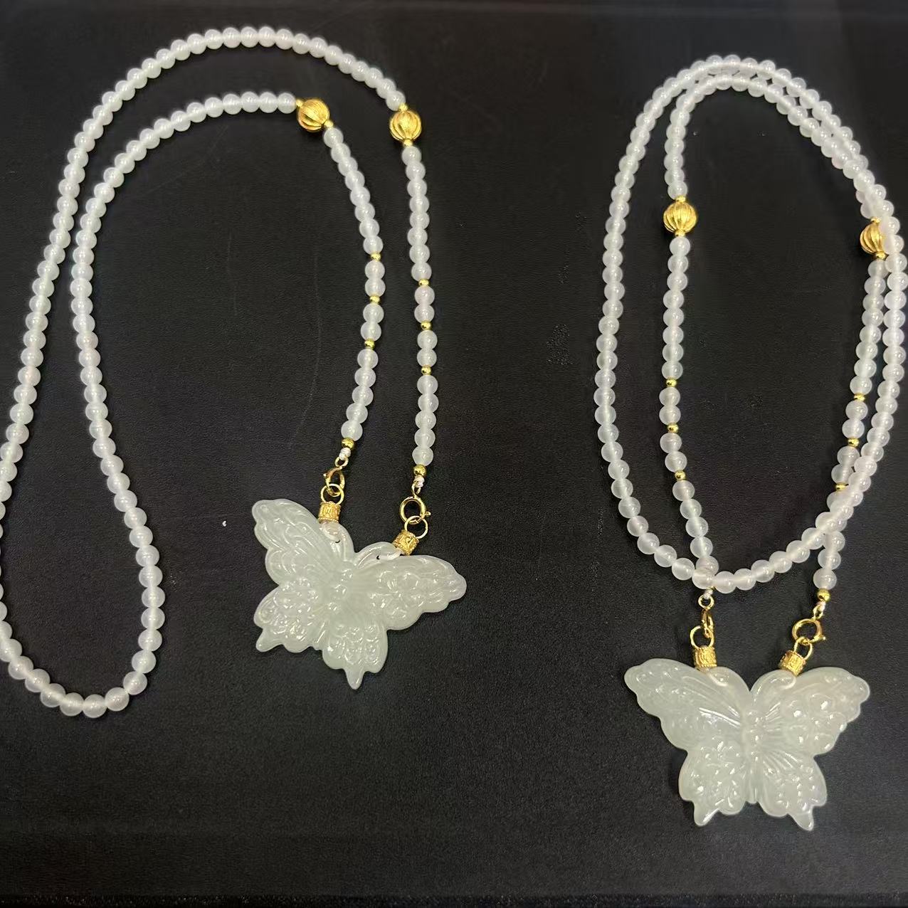 925白玉蝴蝶项链（多样性发一件）