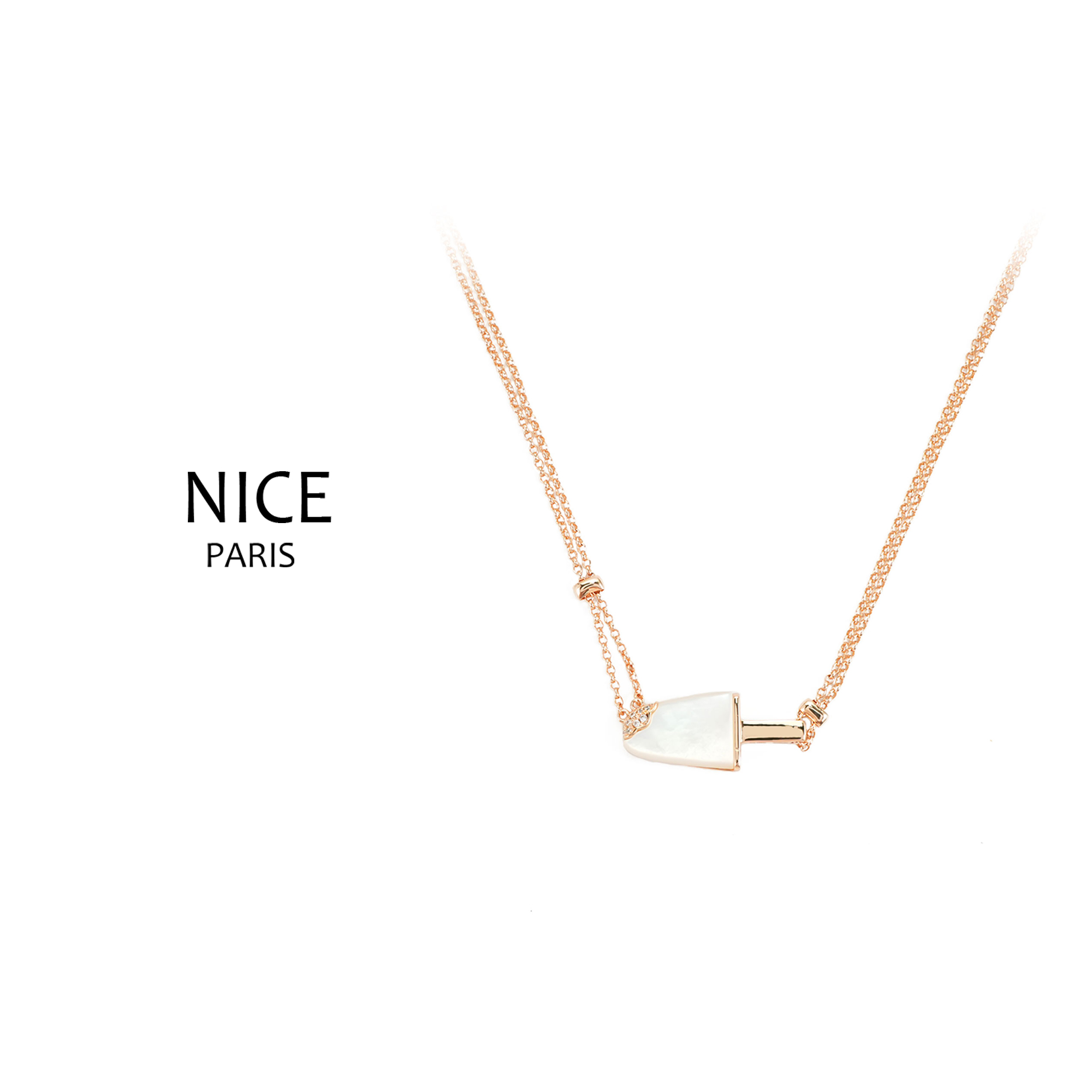 铜合金戒指 镀k 25新款趣味小雪糕【主链+延长链：42+8厘米】6216