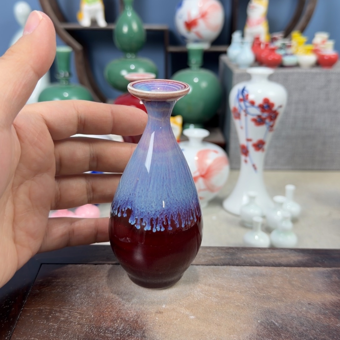 陶瓷手工小花器摆件