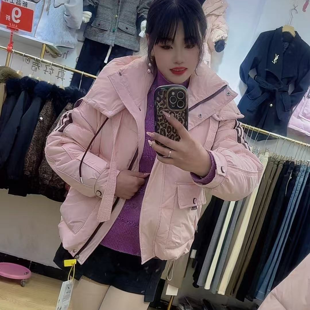 咪韩服装短款羽绒服