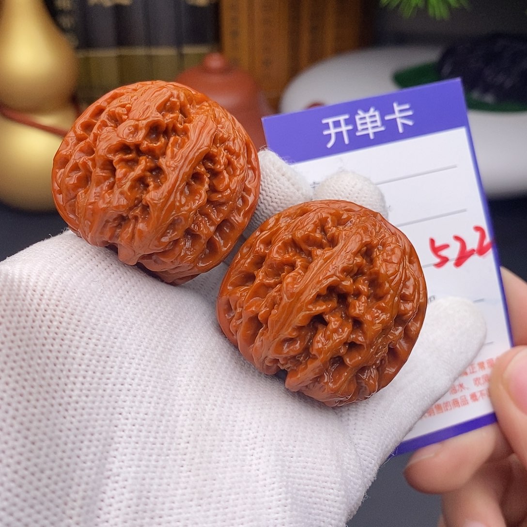 文玩核桃把件40粗筋