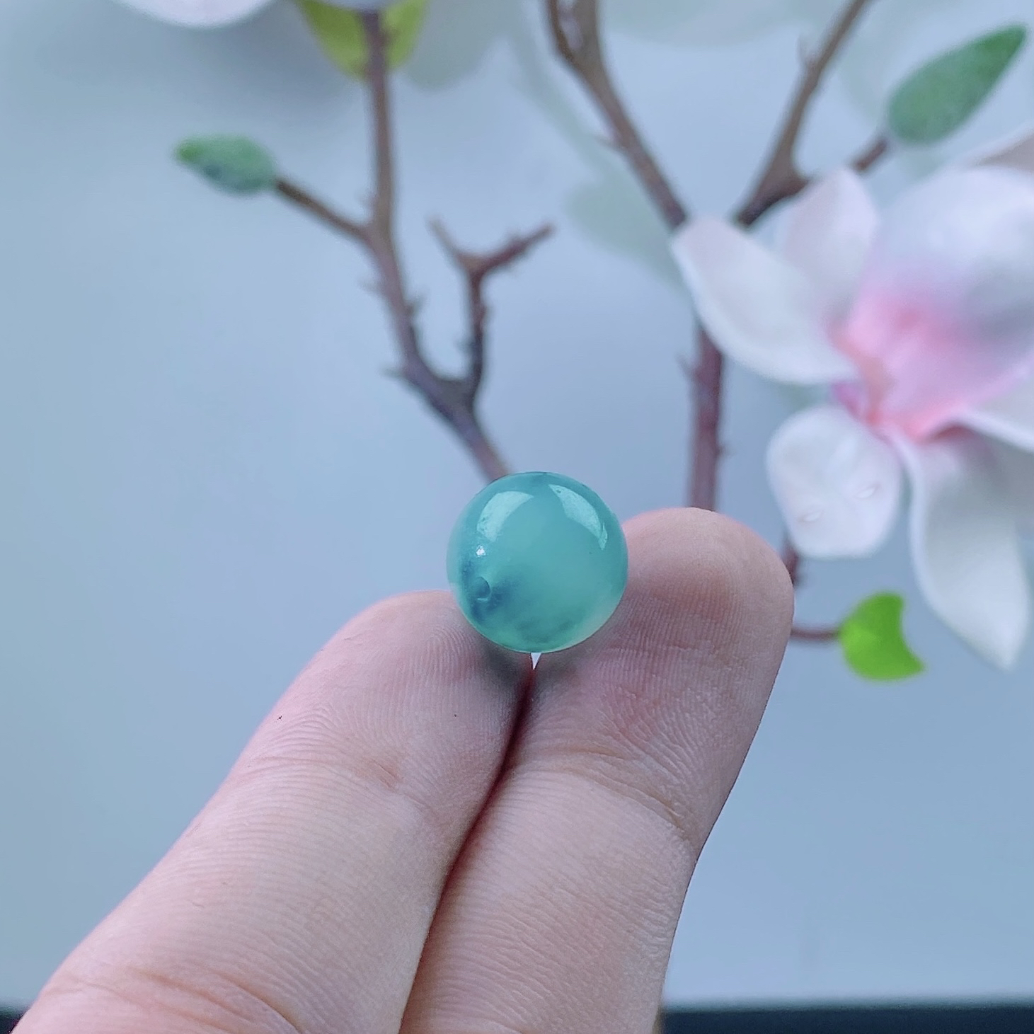 卡12+飘花翡翠单珠（链接是单颗的价拍一颗发一颗，多样性发其一）