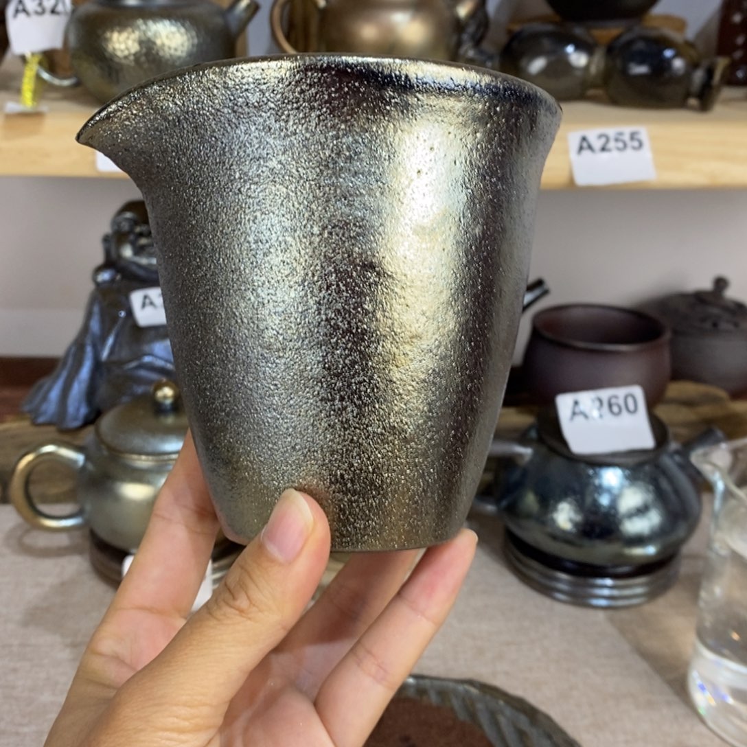 建水紫陶柴烧公道杯