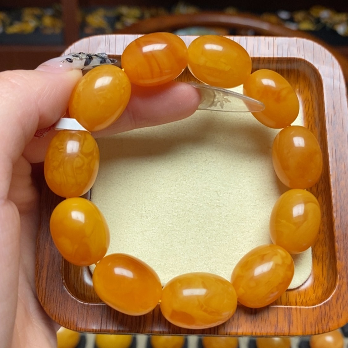 【闪购商品】蜜蜡手链未镶嵌手串
