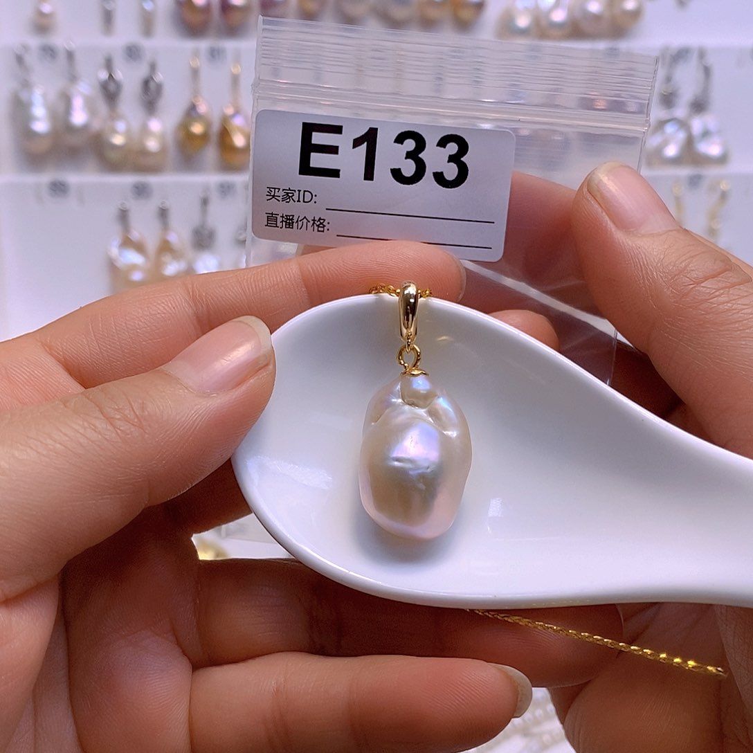 淡水珍珠颈饰银S925镶嵌