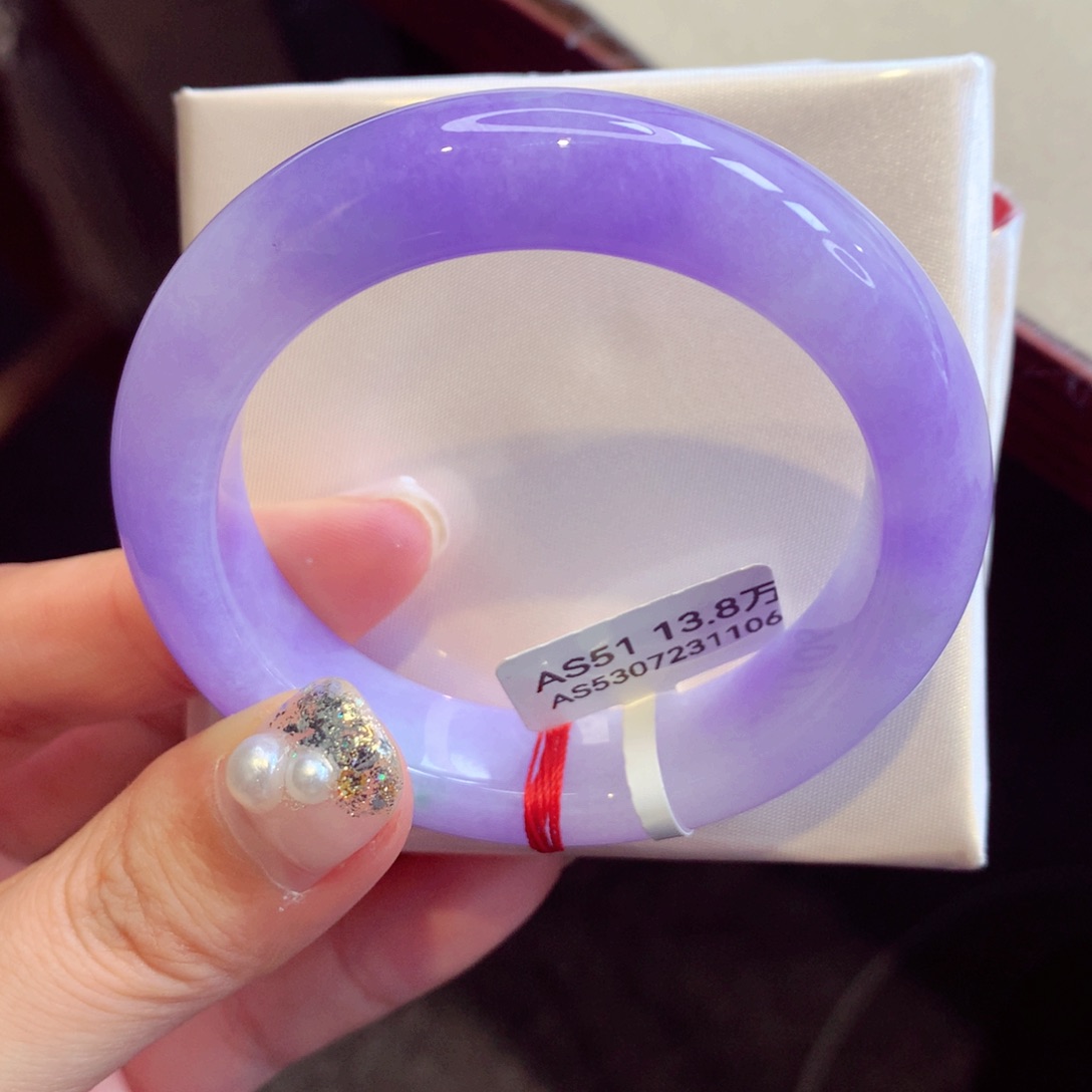 未镶嵌手镯翡翠浓妖紫强推20号正圈77