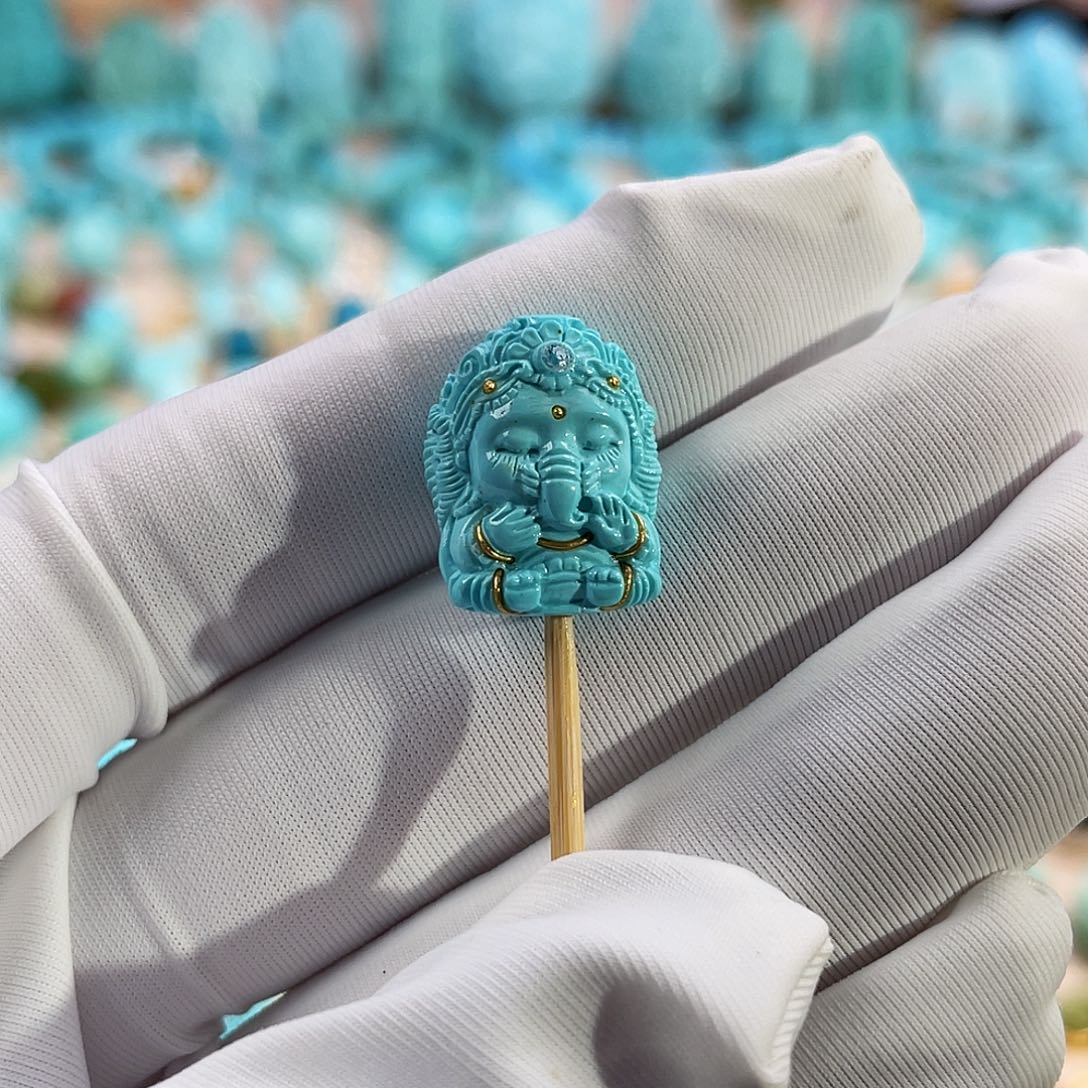 绿松石珠宝奇石未镶嵌