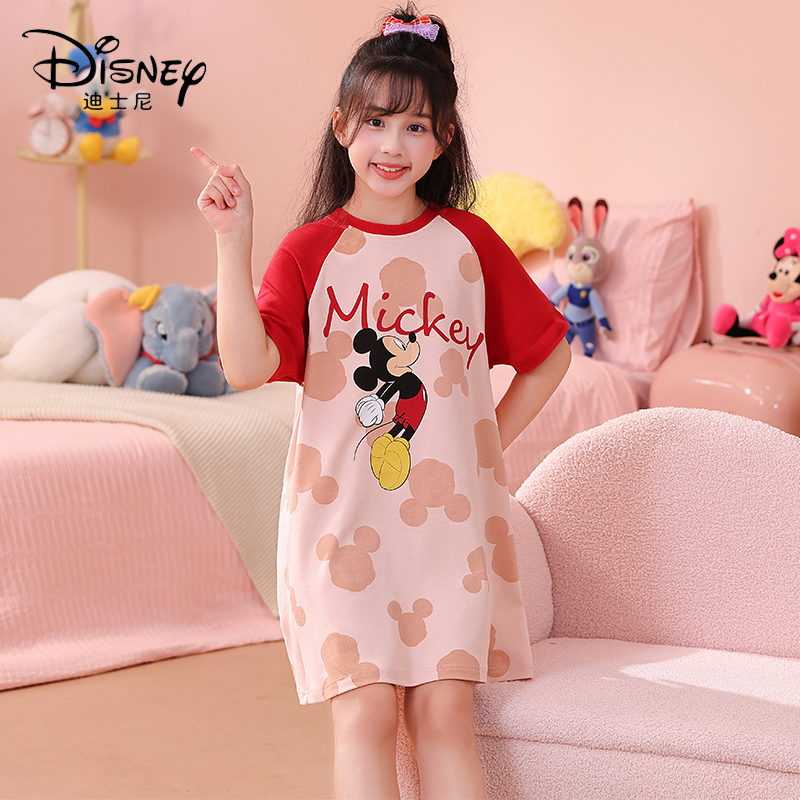 Disney/迪士尼2026年新款儿童款套头睡裙舒适宽松休闲家居服0115
