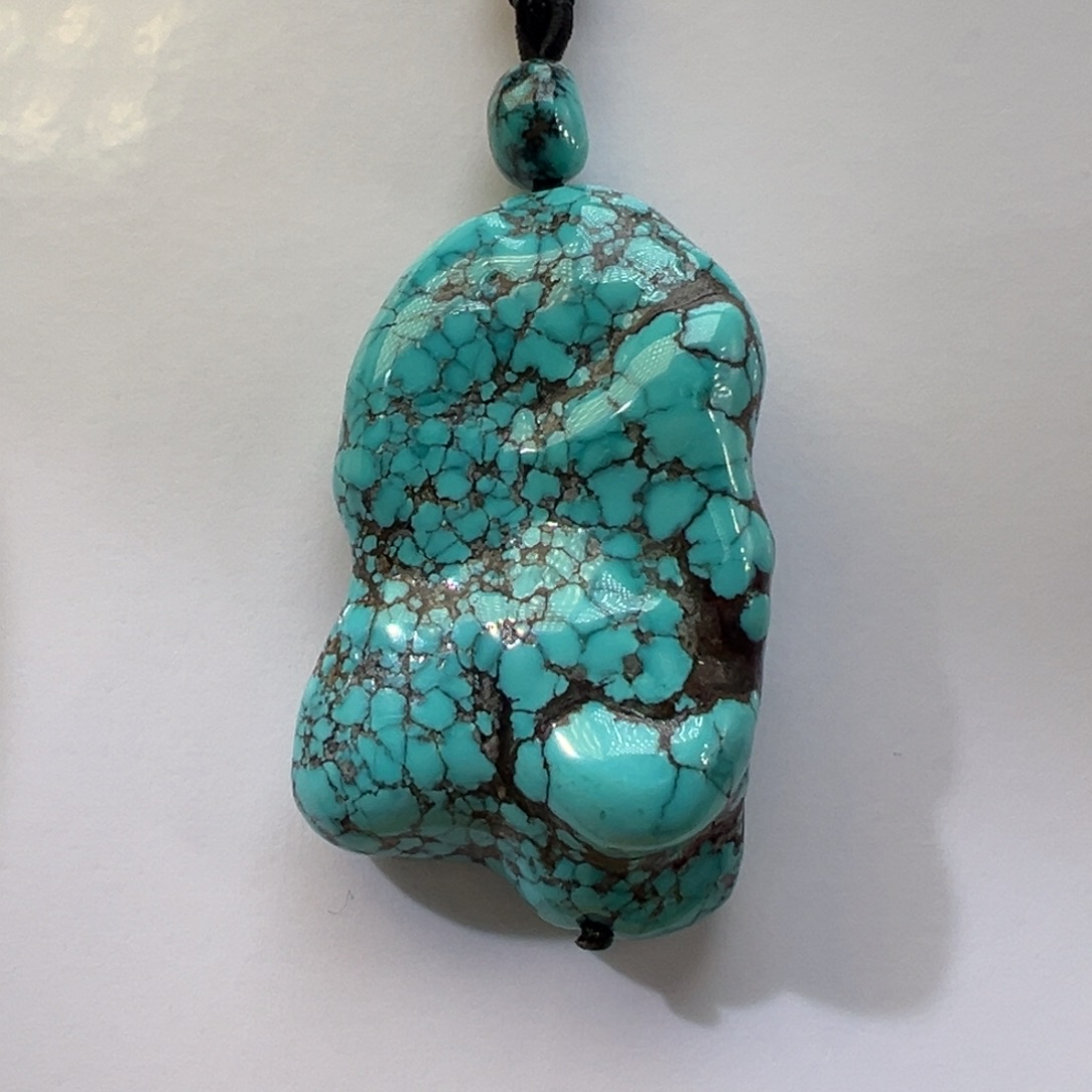 绿松石未镶嵌挂件