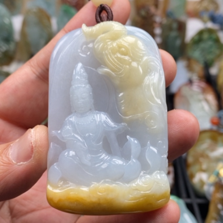 【闪购商品】翡翠颈饰未镶嵌缅甸翡翠A货吊坠