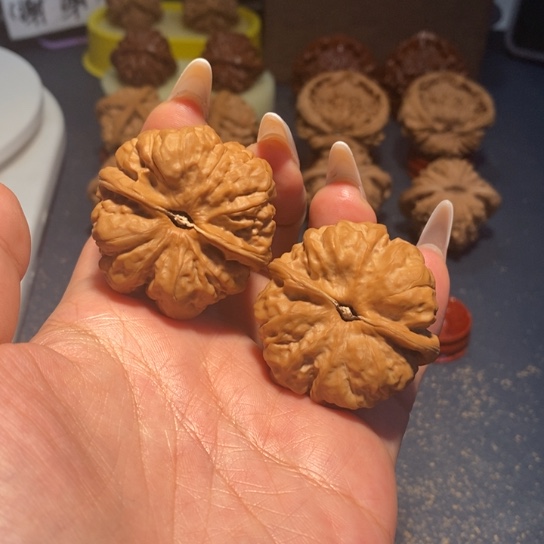 文玩核桃把件蛤蟆头40尺666