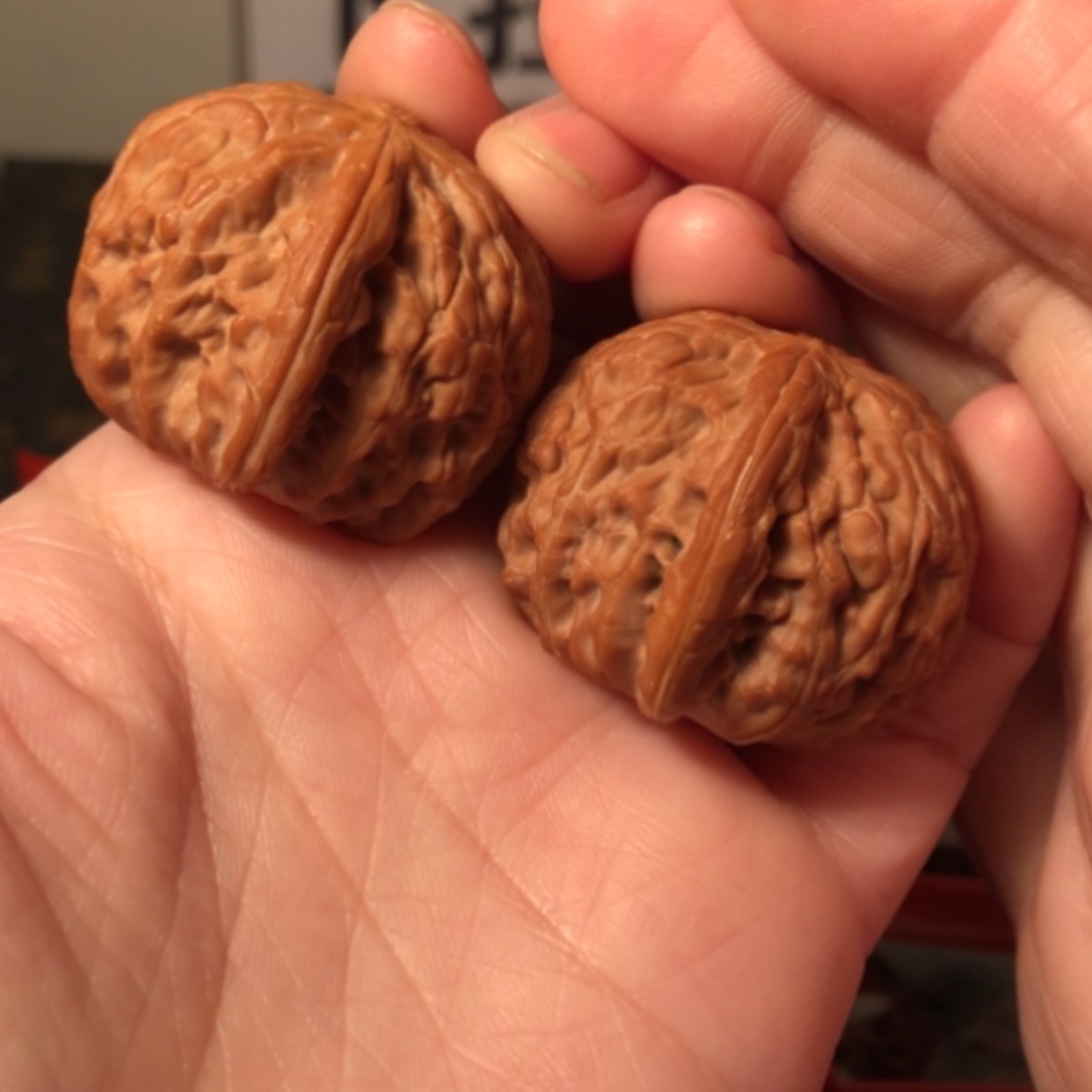 【闪购商品】文玩核桃把件磨盘37