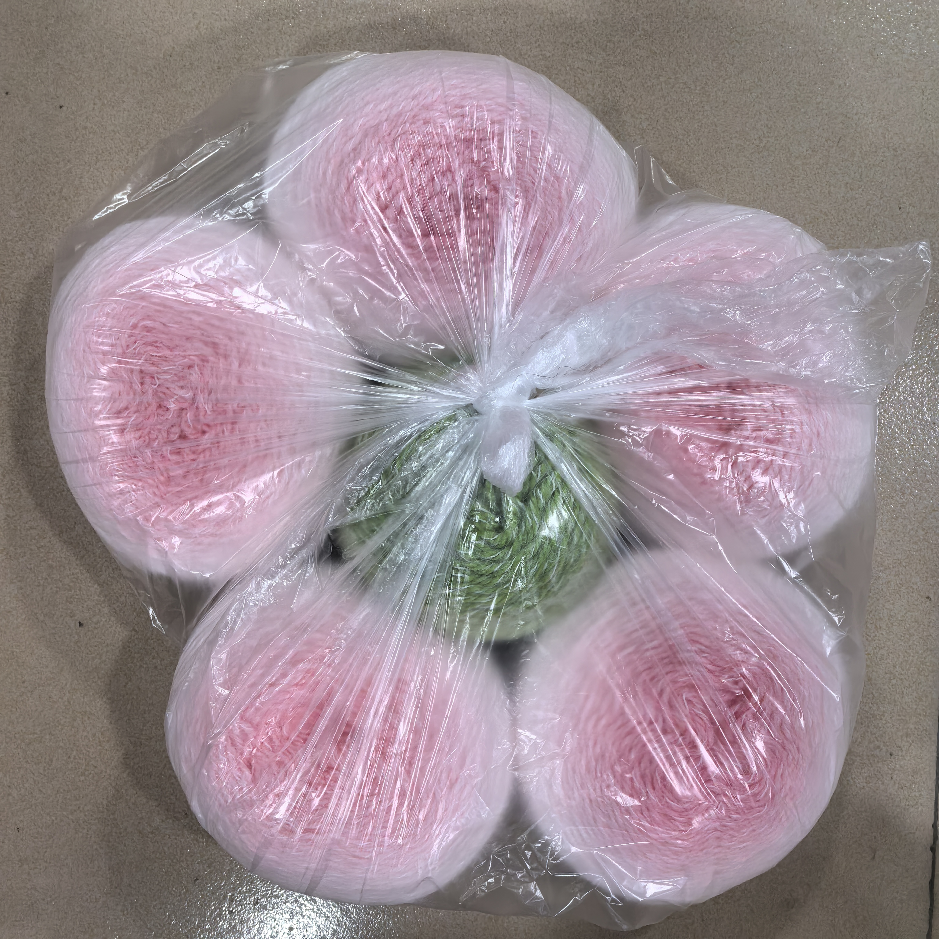 毛线直播链接2001号起批发价花束毯子材料包1.2米玫瑰花毯子材料