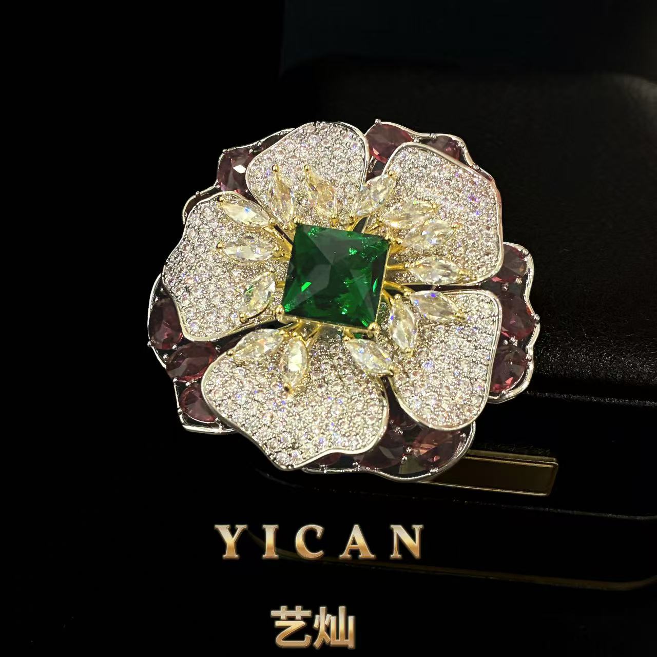 合金胸针 【芙蓉花】简约百搭精致优雅高档春夏时尚胸针5004