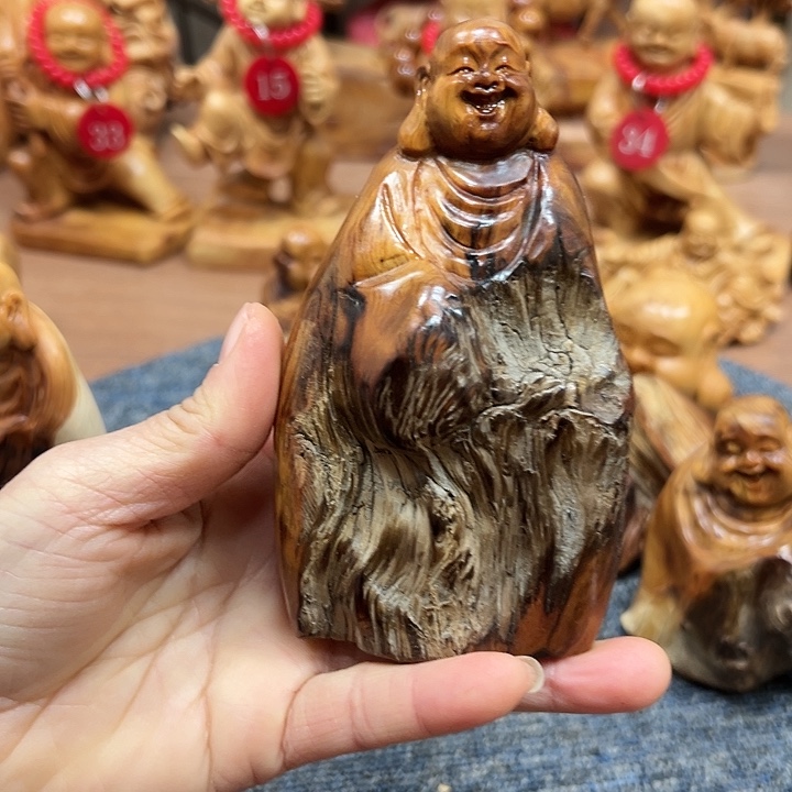 柏木太行崖柏手把摆件