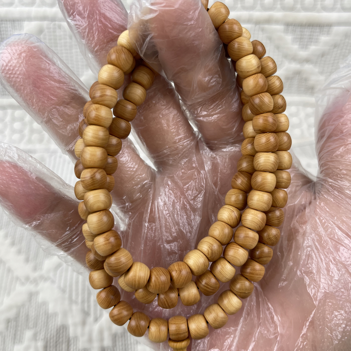 太行崖柏机油黄苹果珠108颗7/8尺寸