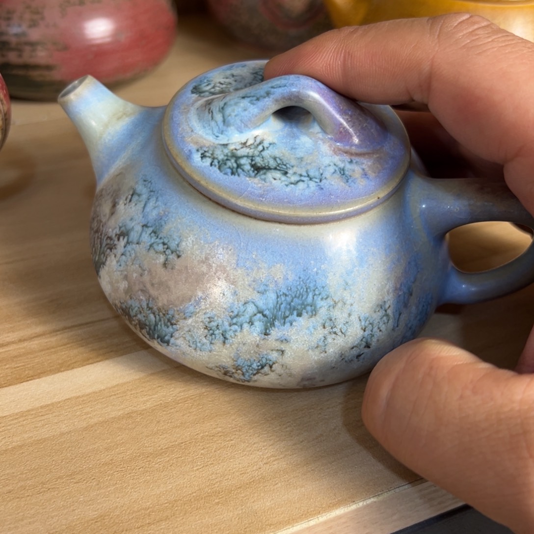 音***逸摆件瓷神垕钧瓷原矿釉钧瓷