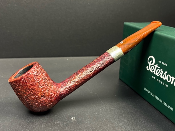 爱尔兰彼得森竖琴喷砂264型号石楠木烟斗 内径20.3斗深40