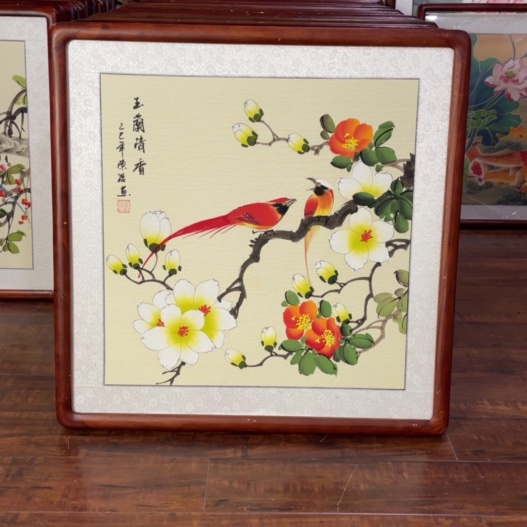 国画带框尺寸63*63厘米