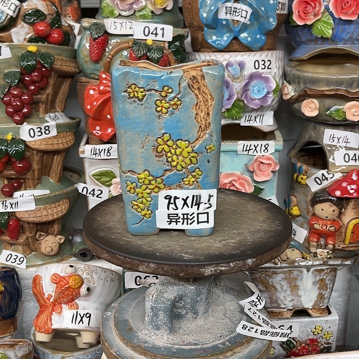 紫砂花盆粗陶材质多肉花盆