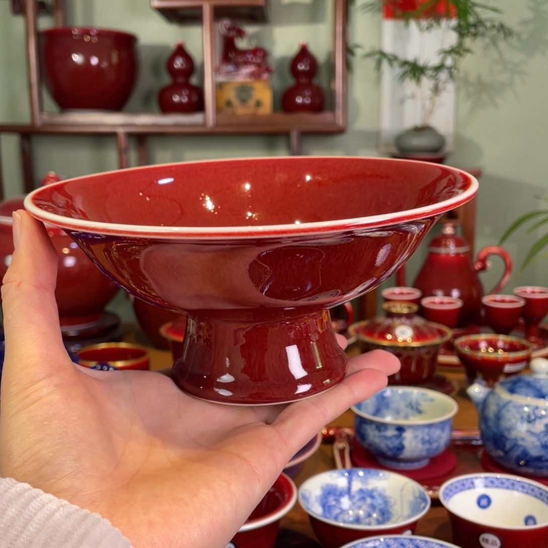 清欢雅玩原矿郎红福利果盘