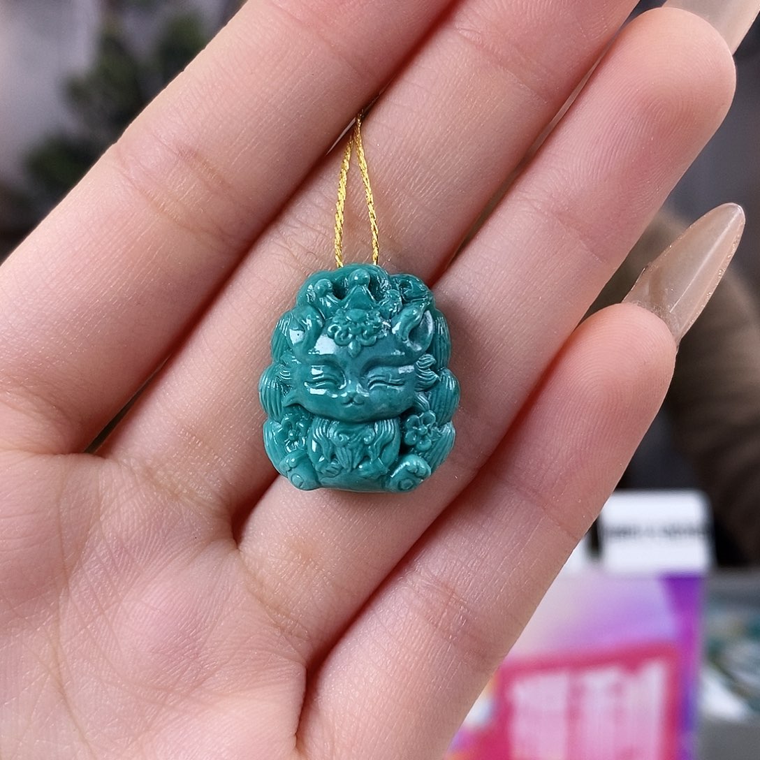 绿松石银S925镀金镶嵌珠宝奇石