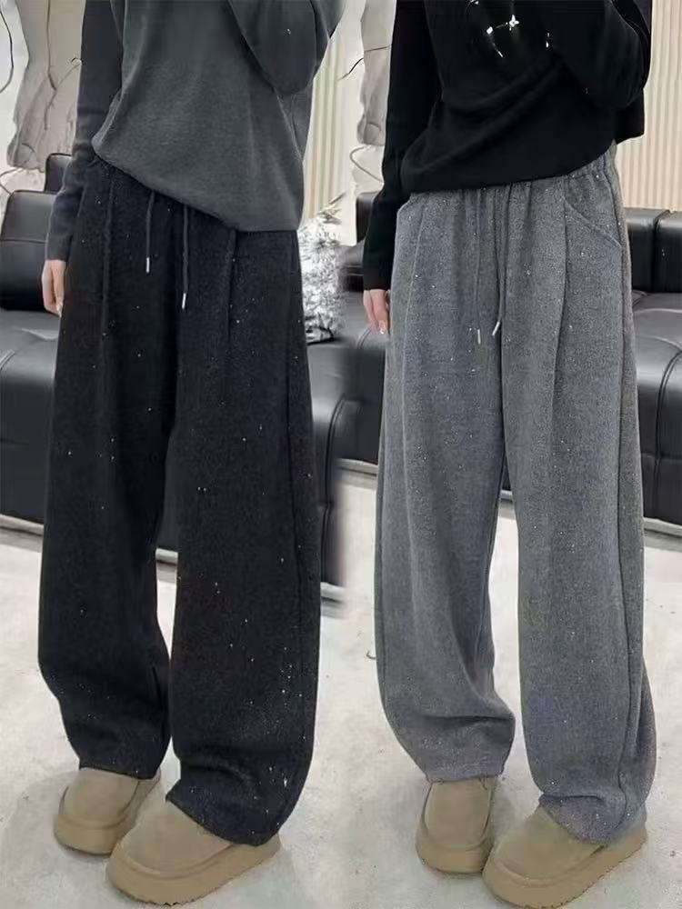 111 新款亮片超韩加绒款包边女裤 F23 三楼