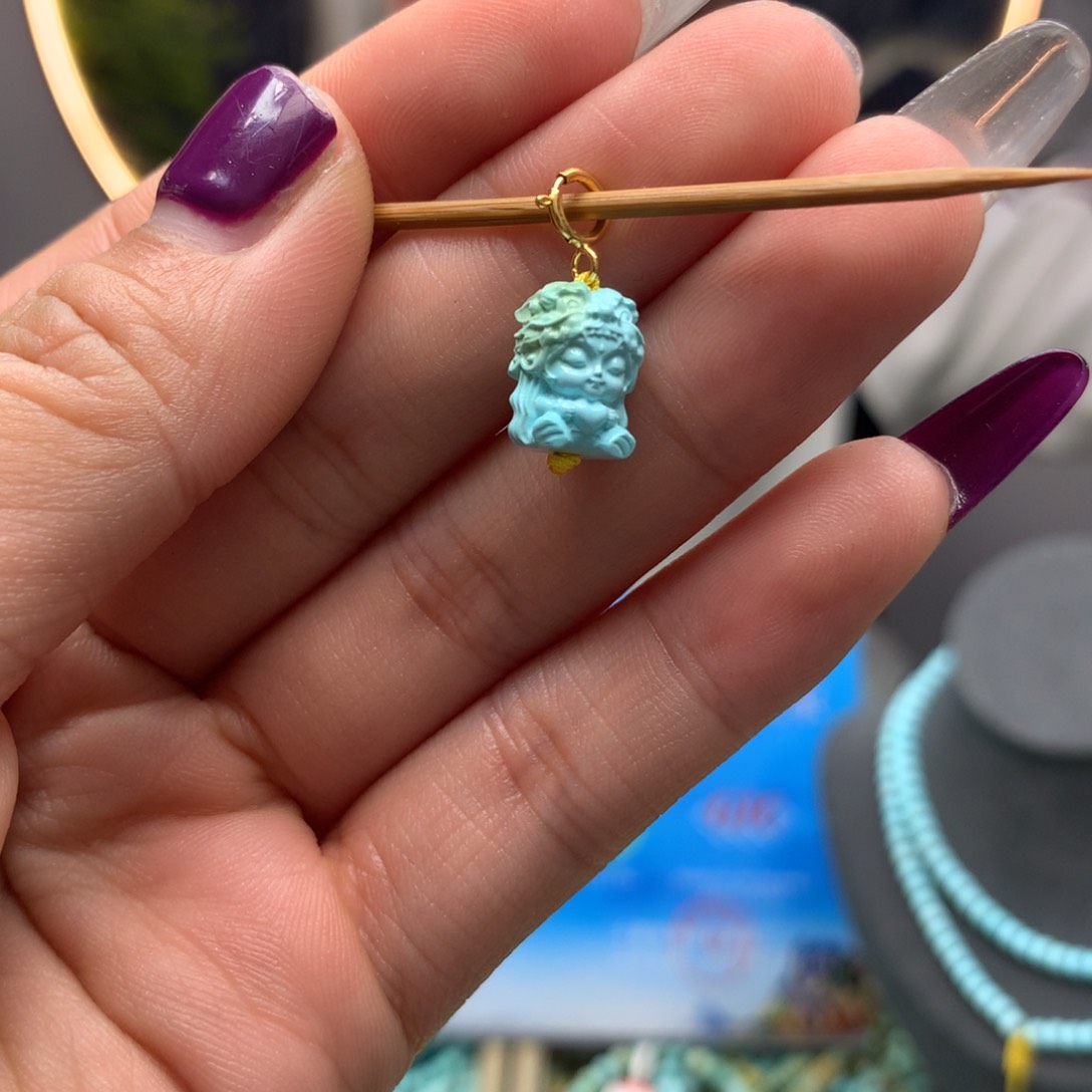 绿松石挂件未镶嵌