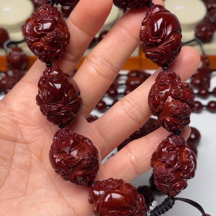 橄榄核手串…****…包浆玉化