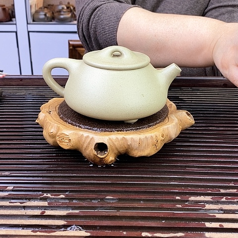 紫砂茶壶宜兴紫砂本山绿泥280c c